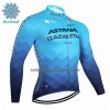 Maglia 2023 Astana Qazaqstan Manica Lunga Winter Invernale Blu Maglia 2023 Astana Qazaqstan Manica Lunga Winter Invernale Blu
